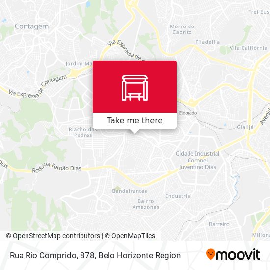 Rua Rio Comprido, 878 map