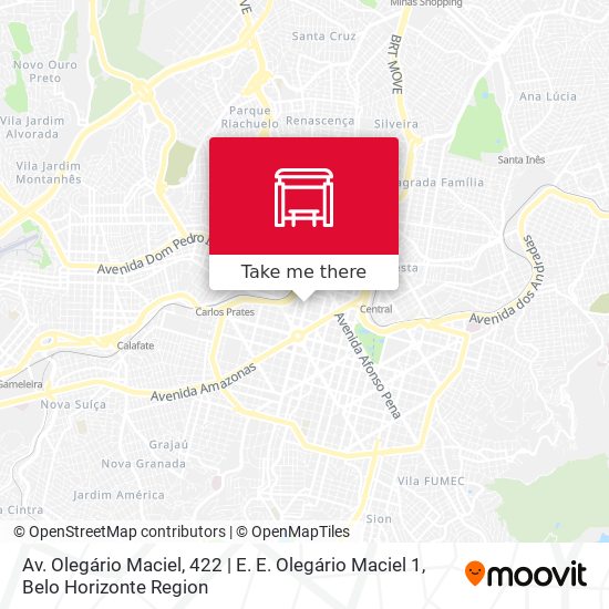 Mapa Av. Olegário Maciel, 422 | E. E. Olegário Maciel 1