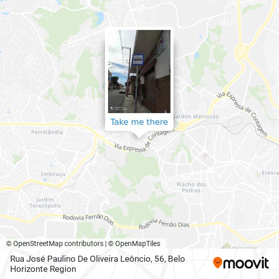 Rua José Paulino De Oliveira Leôncio, 56 map