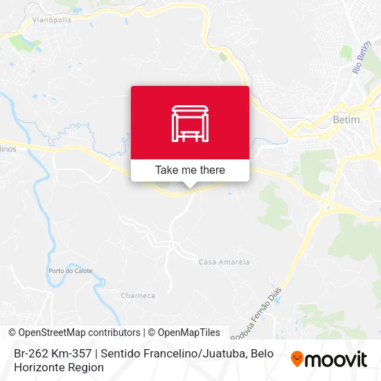 Br-262 Km-357 | Sentido Francelino / Juatuba map