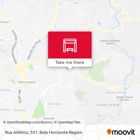 Rua Atlético, 531 map