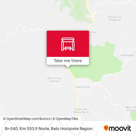 Br-040, Km 553,9 Norte map
