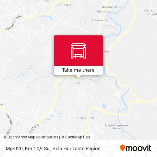 Mg-020, Km 14,9 Sul map