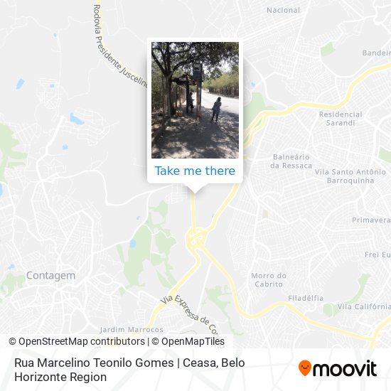 Rua Marcelino Teonilo Gomes | Ceasa map