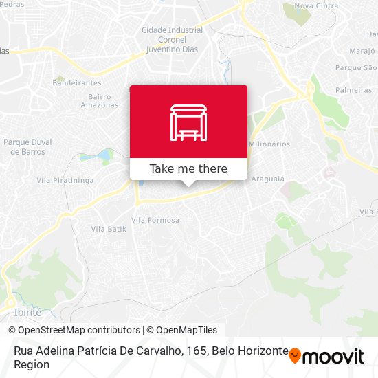 Rua Adelina Patrícia De Carvalho, 165 map