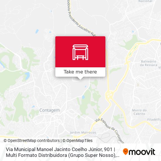 Mapa Via Municipal Manoel Jacinto Coelho Júnior, 901 | Multi Formato Distribuidora (Grupo Super Nosso)