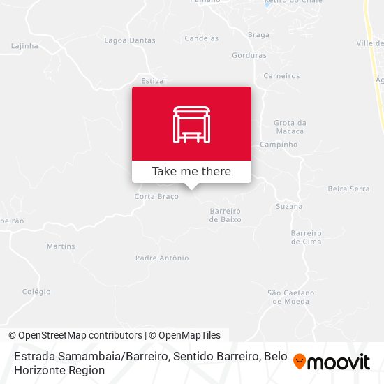 Estrada Samambaia / Barreiro, Sentido Barreiro map