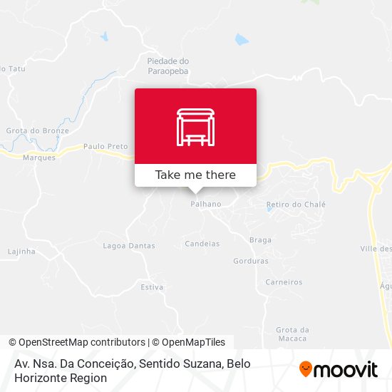 Av. Nsa. Da Conceição, Sentido Suzana map