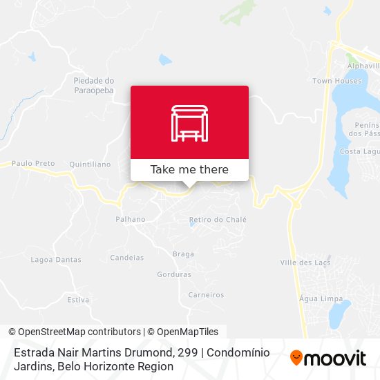 Estrada Nair Martins Drumond, 299 | Condomínio Jardins map