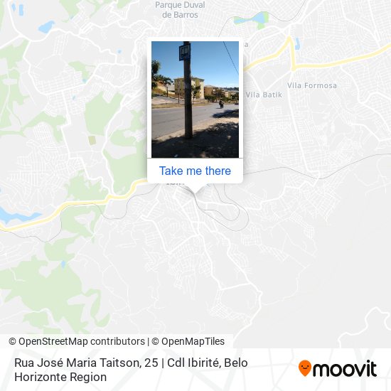 Rua José Maria Taitson, 25 | Cdl Ibirité map