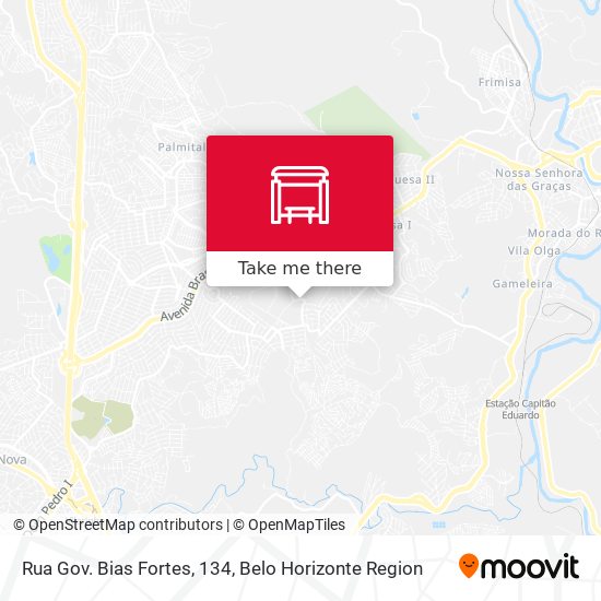 Rua Gov. Bias Fortes, 134 map