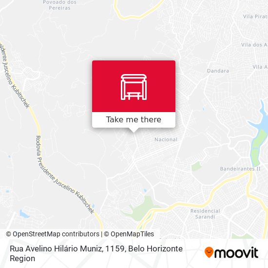 Rua Avelino Hilário Muniz, 1159 map