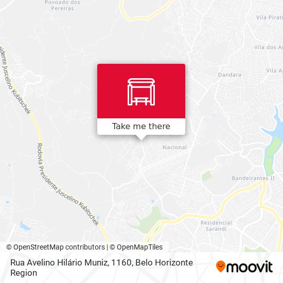 Rua Avelino Hilário Muniz, 1160 map