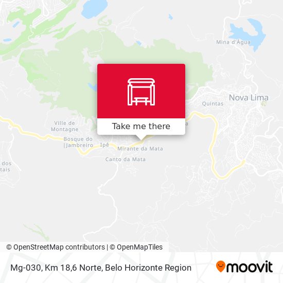Mg-030, Km 18,6 Norte map