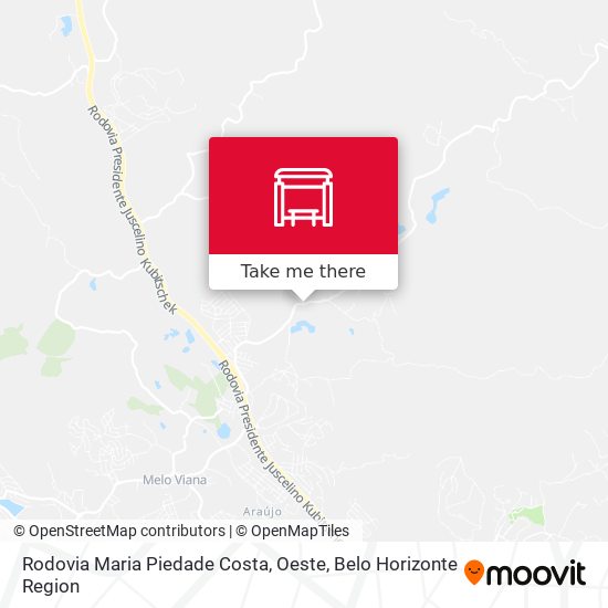 Rodovia Maria Piedade Costa, Oeste map