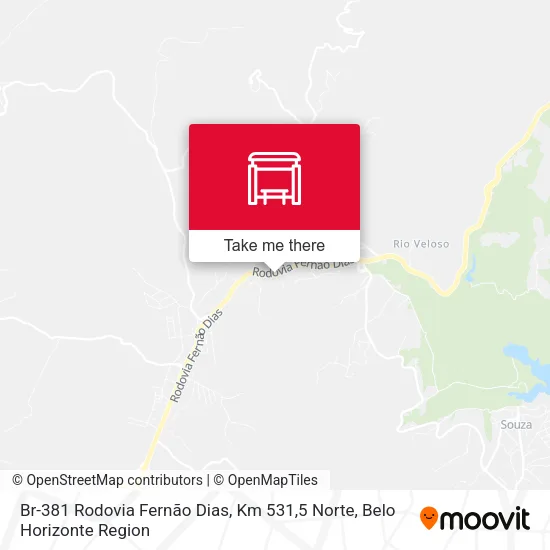 Br-381 Rodovia Fernão Dias, Km 531,5 Norte map