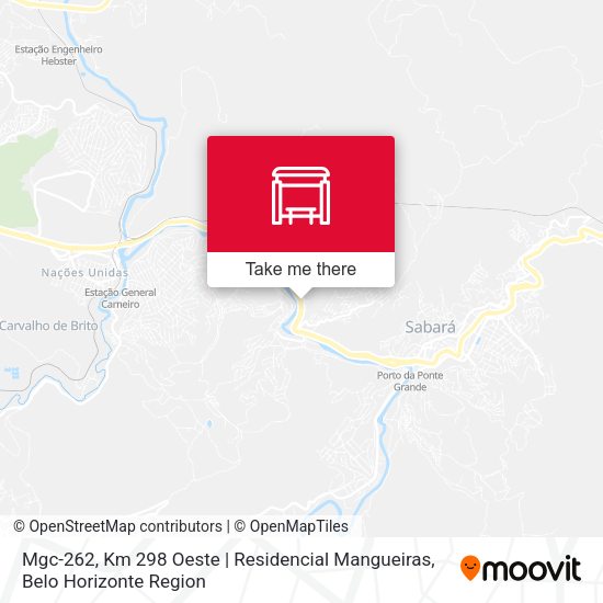 Mgc-262, Km 298 Oeste | Residencial Mangueiras map
