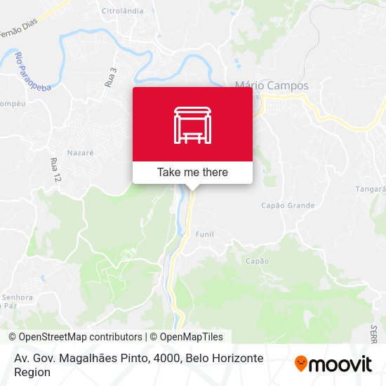 Av. Gov. Magalhães Pinto, 4000 map