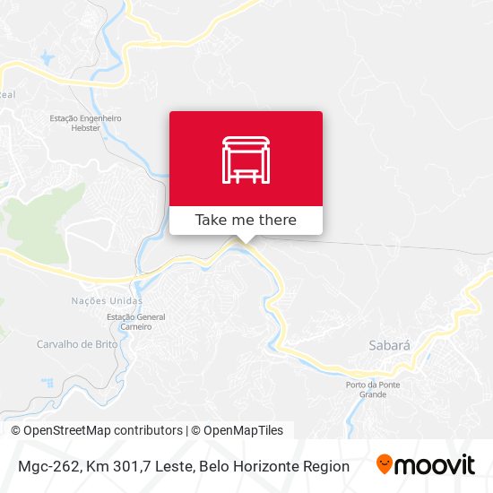 Mgc-262, Km 301,7 Leste map