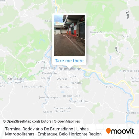 Terminal Rodoviário De Brumadinho | Linhas Metropolitanas - Embarque map
