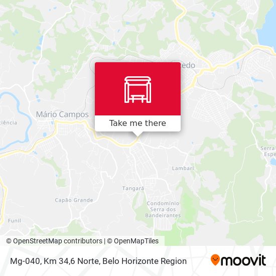 Mg-040, Km 34,6 Norte map