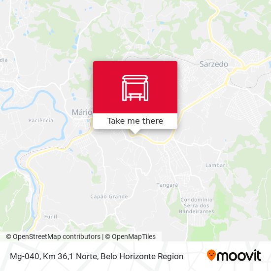 Mg-040, Km 36,1 Norte map