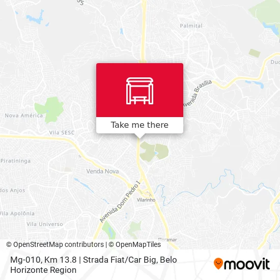 Mg-010, Km 13.8 | Strada Fiat / Car Big map