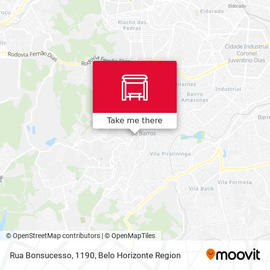 Rua Bonsucesso, 1190 map