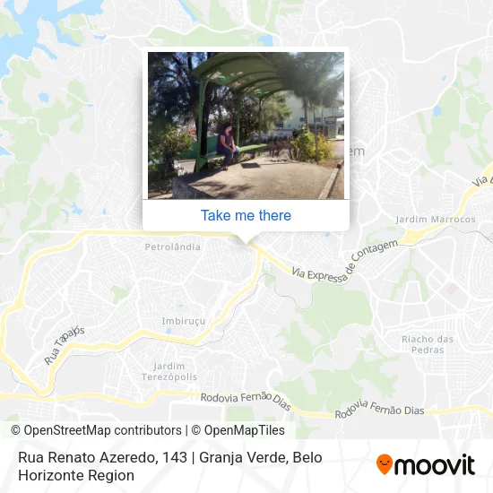 Rua Renato Azeredo, 143 | Granja Verde map