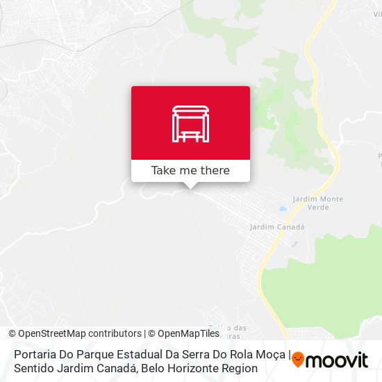 Portaria Do Parque Estadual Da Serra Do Rola Moça | Sentido Jardim Canadá map