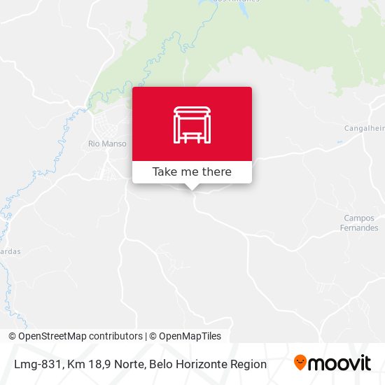 Lmg-831, Km 18,9 Norte map