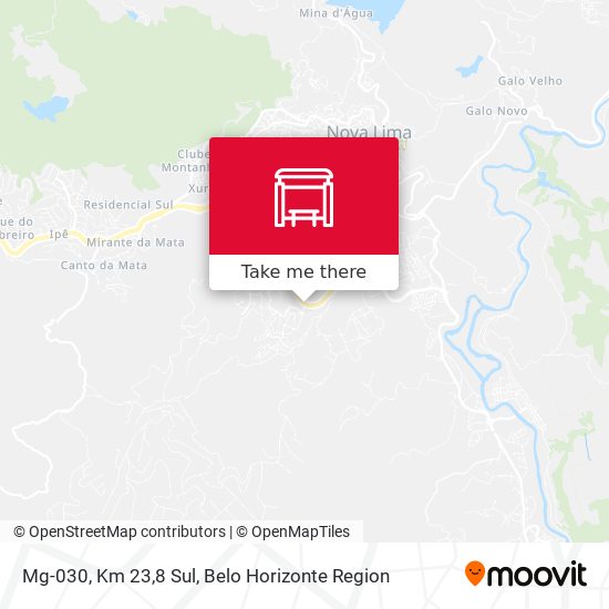 Mg-030, Km 23,8 Sul map