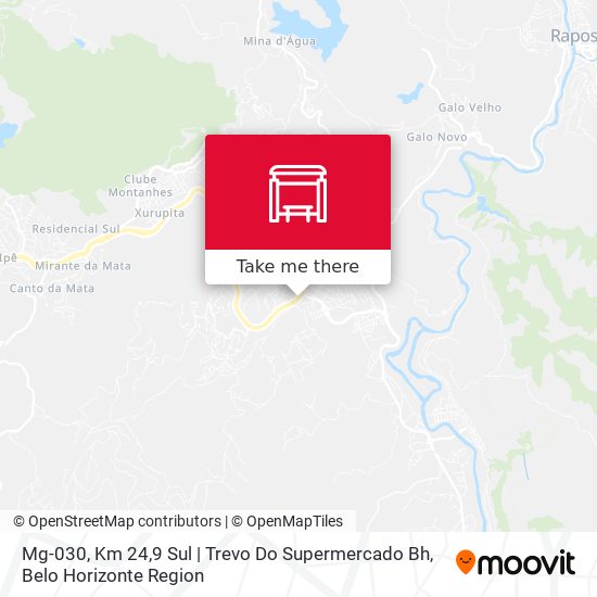 Mg-030, Km 24,9 Sul | Trevo Do Supermercado Bh map