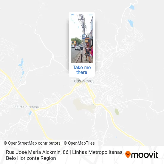 Rua José Maria Alckmin, 86 | Linhas Metropolitanas map