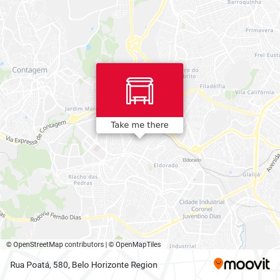 Rua Poatá, 580 map