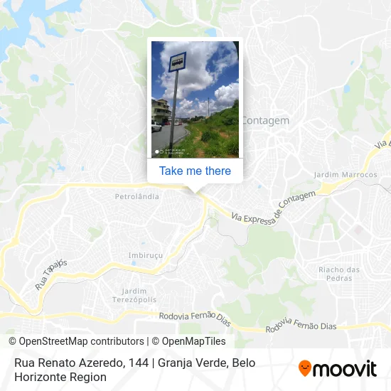 Rua Renato Azeredo, 144 | Granja Verde map