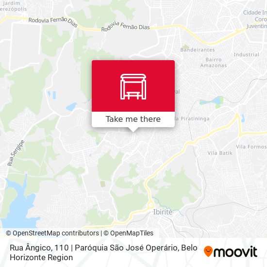 Rua Ângico, 110 | Paróquia São José Operário map
