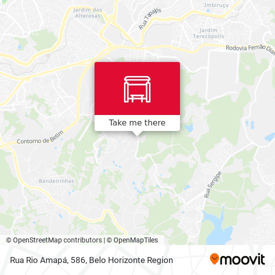 Rua Rio Amapá, 586 map