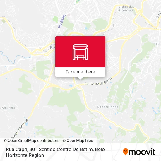 Rua Capri, 30 | Sentido Centro De Betim map