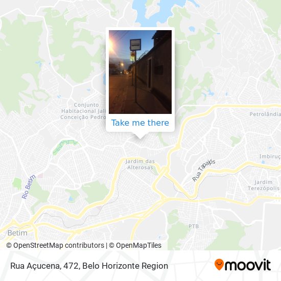 Rua Açucena, 472 map