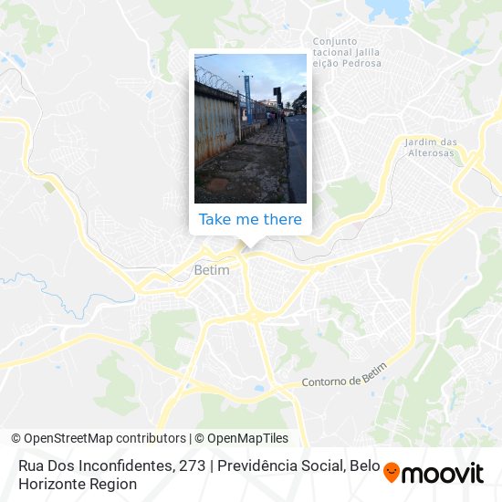 Mapa Rua Dos Inconfidentes, 273 | Previdência Social