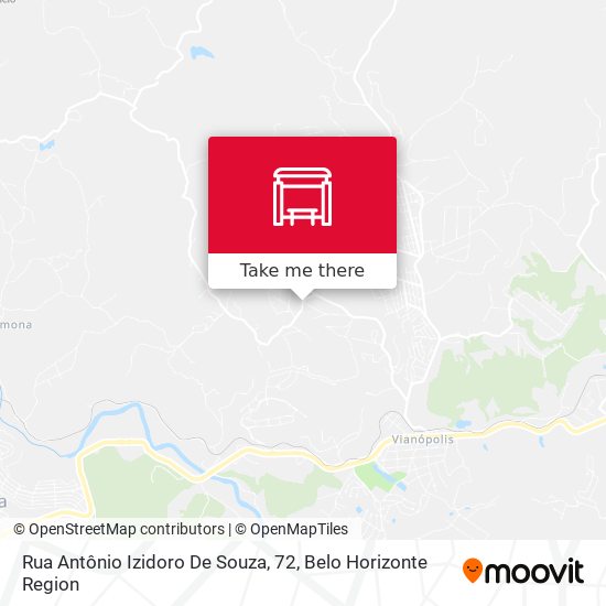 Rua Antônio Izidoro De Souza, 72 map