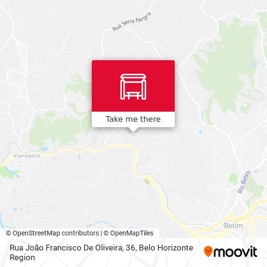 Rua João Francisco De Oliveira, 36 map