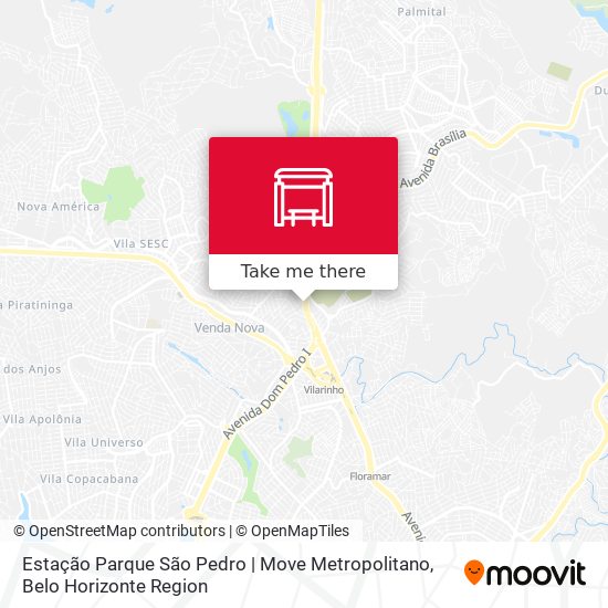 Estação Parque São Pedro | Move Metropolitano map