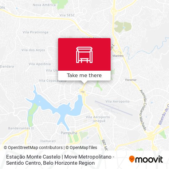 Estação Monte Castelo | Move Metropolitano - Sentido Centro map