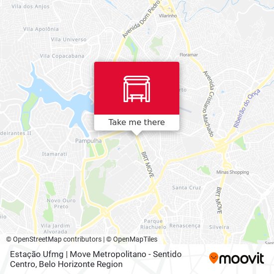 Estação Ufmg | Move Metropolitano - Sentido Centro map