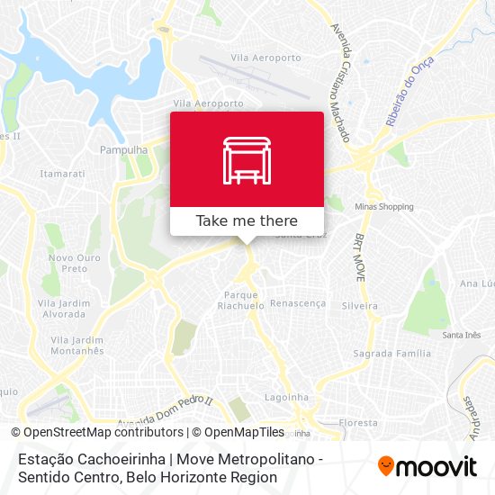 Mapa Estação Cachoeirinha | Move Metropolitano - Sentido Centro