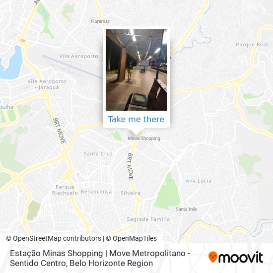 Estação Minas Shopping | Move Metropolitano - Sentido Centro map