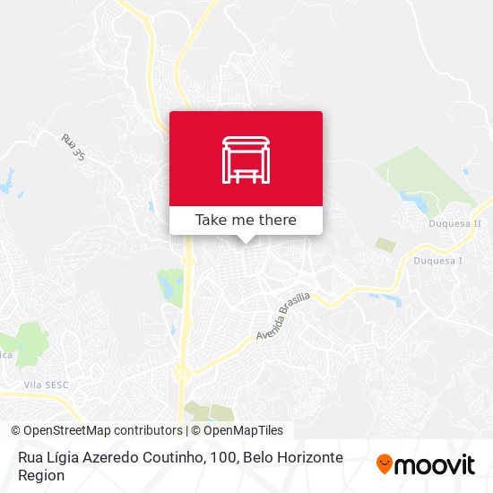 Rua Lígia Azeredo Coutinho, 100 map