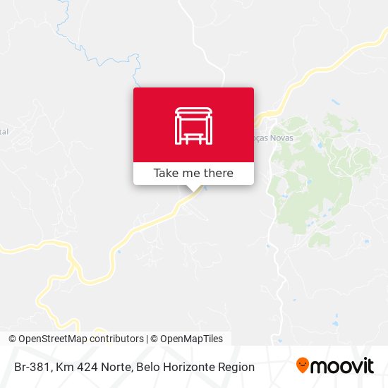 Br-381, Km 424 Norte map